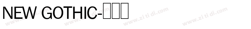 NEW GOTHIC字体转换 NEW GOTHIC字体转换